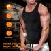 Cimkiz Men's Neoprene Sauna Vest Waist Trainer with Zipper, Black - Large - Buy Online on GoSupps.com