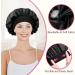 2pcs Black Satin Silk Bonnet for Curly Hair | Night Sleep Cap for Women - Buy Online on GoSupps.com
