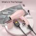 Foldable Travel Hair Dryer Mini - 1200W Dual Voltage Compact Pink Blow Dryer for Easy Carry & Acrylic Paint Pouring - Buy Online on GoSupps.com
