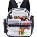 Fomaris Mini Clear Stadium Approved Backpack 12x12x6 (Black) - Small Transparent Plastic Backpack for Sports Events & Concerts - Buy Online on GoSupps.com