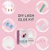 Sensitive Eyelash Glue Kit - Long Lasting Waterproof Low Fume Cluster Lash Glue for Self & Professional Use (5ml Black - Buy Online on GoSupps.com