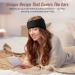 Comfortable 2-in-1 Sleep Mask & Earmuffs | Adjustable Eye Mask for Side Sleepers | Soft Eye Cover for Men & Women - Black - Buy Online on GoSupps.com