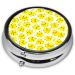 Yellow Chicken Round Pill Box | Moisture-Proof Portable Emergency Medication Case | Lightweight & Compact for Fish Oil - One Size - Buy Online on GoSupps.com