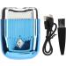 Electric Hair Clipper Self-polishing Double Trimmer Hair Clipper for Home Use (Blue) - Buy Online on GoSupps.com