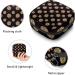 Polka Dot Black & Gold Menstrual Cup Bag - Portable Feminine Storage Pockets for Women & Teens - Multi-Colored Tampon Holder - Buy Online on GoSupps.com