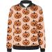 oelaio Women's Fashion Long Sleeve Halloween Zipper Print Outing Causal Coat Cardigan Orange XX-Large - Buy Online on GoSupps.com