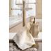 Creative Scents 100% Cotton Fingertip Towels Set of 4 - Soft Velour Finish with Lace Trim - Machine Washable - Ideal for Guest Bathroom - Cream Ivory (11x18 inches) - Buy Online on GoSupps.com