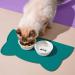 Septillar Bowl Underlay for Cats & Dogs - 52x30 cm Waterproof Silicone Food & Water Mat - Slipproof Marrs Green - Buy Online on GoSupps.com