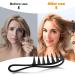 Sularpek Wide Tooth Shark Comb for Curly, Wet, and Long Hair - Salon Quality Barber Comb for Detangling - Large Teeth Hairstyling Tool in Black - Buy Online on GoSupps.com
