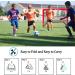 Set of 2 Portable Soccer Goals for Kids | Indoor Pop Up 4'x3' Toddler Soccer Nets with Training Equipment & Cones - Red - Buy Online on GoSupps.com