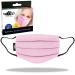 Pink Washable and Reusable Face Mask from MASKEY | 3 Layers of Blended Cotton | Unisex and Super Stylish | Made in London UK | Lasts Over 100 Washes (Pink)