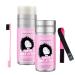 2Pcs Women Hair Wax Stick 2.7oz Styling Cream Gel for Smoothing Flyaways Taming Frizz Baby Hair Pomade Tamer Stick Slick Back Glue Bed Head Waxes Edge Control Brush Elastic Lace Melting Wig Band