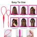 100Pcs Baby Hair Ties Set with Hair Tools and Clips for Toddler Girls - Hair Accessories Kit with Topsy Tail Tool, Duck Bill Clips, Rat Tail Comb - Type C - Buy Online on GoSupps.com