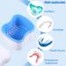 2PCS Denture Bath Case Orthodontic Dental Retainer Box with Basket Denture Toothbrush Plastic False Teeth Container Portable Cleaning Set Denture Retainer Case for Home Travel Blue - Buy Online on GoSupps.com