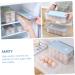 BUGUUYO 1pc Box Egg Storage Box Refrigerator Lip Gloss Container Egg Storage Tray Pet Eggs Grid re-usable Blue 24x14cm - Buy Online on GoSupps.com