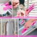 15PCS Microfiber Feather Duster Set with Extension Pole - Washable & Bendable Dusters for High Ceiling Fan, Blinds, Cars, Furniture - Cleaning Tools Kit in Pink - Buy Online on GoSupps.com