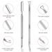 Stainless Steel Cuticle Pusher & Gel Polish Remover Set | Professional Grade Manicure Pedicure Tools Kit with Nail Files | Nail Care for Fingernails Toenails - Silver - Buy Online on GoSupps.com