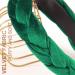 DRESHOW Braided Headbands for Women Velvet Hair Hoop Elastic Criss Cross Hair Bands Accessories 1 Pc Braided Hair Hoop: Blackish Green 1 - Buy Online on GoSupps.com