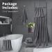 Premium Grey Microfiber Washcloths Set 13x13 - Quick Dry & Highly Absorbent for Bathroom, Hotel, Spa - 4 Pack - Buy Online on GoSupps.com