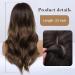 Blonde Unicorn Ombre Brown Long Wavy Curly Synthetic Wig - Shoulder Length Middle Part Women's Wig in Dark Brown Medium Length - Buy Online on GoSupps.com