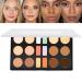 Makeup Artist Palette Concealer Foundation Palette 18 Colors Waterproof Facial Foundation Cream Long Lasting Beauty Contour Palette for Dating Voy