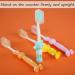 12-Piece Kids Toothbrush Set for Ages 3+ | Soft Bristles, Cute Colors, Suction Cup for Storage - Buy Online on GoSupps.com