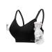 HOFISH Hands Free Pumping Bra Women Sport Bras Seamless Padded Nursing Maternity Bra for Pregnancy/Breastfeeding/Working Out S-2XL L Pumping Bra:black X 1