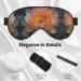 Cactus Floral Bloom Print Double-Sided Eye Mask Soft and Light Blocking for Enhancing Sleep Quality - Buy Online on GoSupps.com
