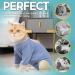 Avont Katzenbody Recovery Suit for Cats - Modal Leak Protection for Abdominal Wounds & Skin Diseases | Spay/Castration Weaning Clothing - Gray-Blue L - Buy Online on GoSupps.com
