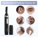 Rechargeable Electric Eyebrow Trimmer for Women Men - Painless Facial Hair Shaver with LED Light and Replacement Blade - Black - Buy Online on GoSupps.com