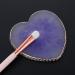 Sibba Resin Nail Art Palette - Purple Heart Shape Mixing Plate with Golden Edge - Nail Holder Display Board for Nail Polish Color Mixing - Cosmetic Mixing Tools - Buy Online on GoSupps.com