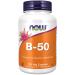 Now foods B-50 vitamin B complex high-dose with Paba 100 vegan capsules laboratory tests gluten-free soybreis vegetarian without genetic engineering 70 g (1 Pack)