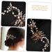 Healeved Piece Pearl Hair Comb Tiara Wedding Pearl Leaf Hair Comb Decorative Accessories Pearl Tiara Pearl Wedding Hair Wedding Hair Comb Hair Topper Bridal Clip Beads Alloy Prom Bridesmaid - Buy Online on GoSupps.com