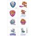 Amscan 397471 Paw Patrol Girls Temporary Tattoos Birthday Party Favors Supplies  Multicolor  2 x 1.75  8 Ct.