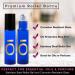 8-Piece 10ml Blue Cobalt Glass Roll-On Bottles - Refillable for Essential Oils Perfumes & Massages - Ideal for Home & Travel - Buy Online on GoSupps.com