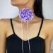 Shop Southjieling 3D Rose Trailer Necklace - Versatile Collarbone Chain & Fashionable Violet Flower Accessory - Buy Online on GoSupps.com