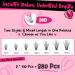 PRO DIY Lash Extension Kit: 280pcs D Curl Individual Lashes with Lash Bond & Remover - Easy to Apply at Home | 9-15 Mix 30D-D Kit - Buy Online on GoSupps.com