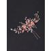 Deniferymakeup Rose Gold Hair Clip Pin Bridal Rhinestone Crystals Flower Hair Pins Set for Bride Women Girl - Buy Online on GoSupps.com