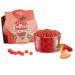 Inspire food bubble tea pearl strawberry - 100g - popping boba fruit beads with real fruit juice for shakes and smoothies.100% vegan gluten -free without artificial dyes strawberry 1 x 100 grams