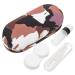 Kombiuda 1 set of glasses case with double usage purpose contact lens container Schnapps glasses White glasses travel glasses organizer glasses case glasses plastic hard shell portable travel