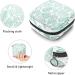 Women's Bonds Storage Pockets Stillpad - Hand-Drawn Monstera Leaves Pattern Portable Period Kit | Stylish Feminine Product Bag - Buy Online on GoSupps.com