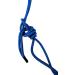 Southwestern Equine Blue Side Pull Rope Halter with Nickel Plated Rings - Buy Online on GoSupps.com