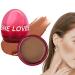 Blush with Sponge Blender | Bright Shimmer Face Blush Professional Facial Beauty Cosmetic Makeup Blush Pigmented and Long Lasting 01# Bronze