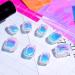 HINZIC 16 Sheets Aurora Nail Foil Stickers - Holographic Iridescent Nail Decals for DIY Nail Art - Women Girls - Buy Online on GoSupps.com