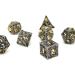 Metal Dice Set - D&D Hollow Polyhedral Dice for RPG Games - Black & Gold - Buy Online on GoSupps.com