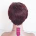 HOTKIS Burgundy Short Pixie Wig for Black Women | Human Hair Short Pixie Cut Wigs for African Americans - Buy Online on GoSupps.com
