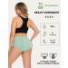 Leovqn Lace Trim Period Pants for Women - Menstrual Underwear for Heavy Flow & Postpartum, Leakproof Briefs - S Light Green - Buy Online on GoSupps.com