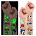 Partywind 145 Styles - Luminous Temporary Tattoos for Boys Kids, Glow Fake Tattoo Stickers for Children Featuring Dinosaur Space Pirate Cars and More, Glow Kids Birthday Party Supplies Favors (12 Sheets)