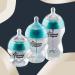 Tommee Tippee Anti-Colic Baby Bottles, Slow Flow Nipple, 9oz, 2-Pack - Blue Pandas - Buy Online on GoSupps.com