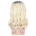 Karlery 70s 80s Rocker Mullet Wig with Accessories - Beige Dark Root Costume Wig for Halloween Cosplay - Buy Online on GoSupps.com
